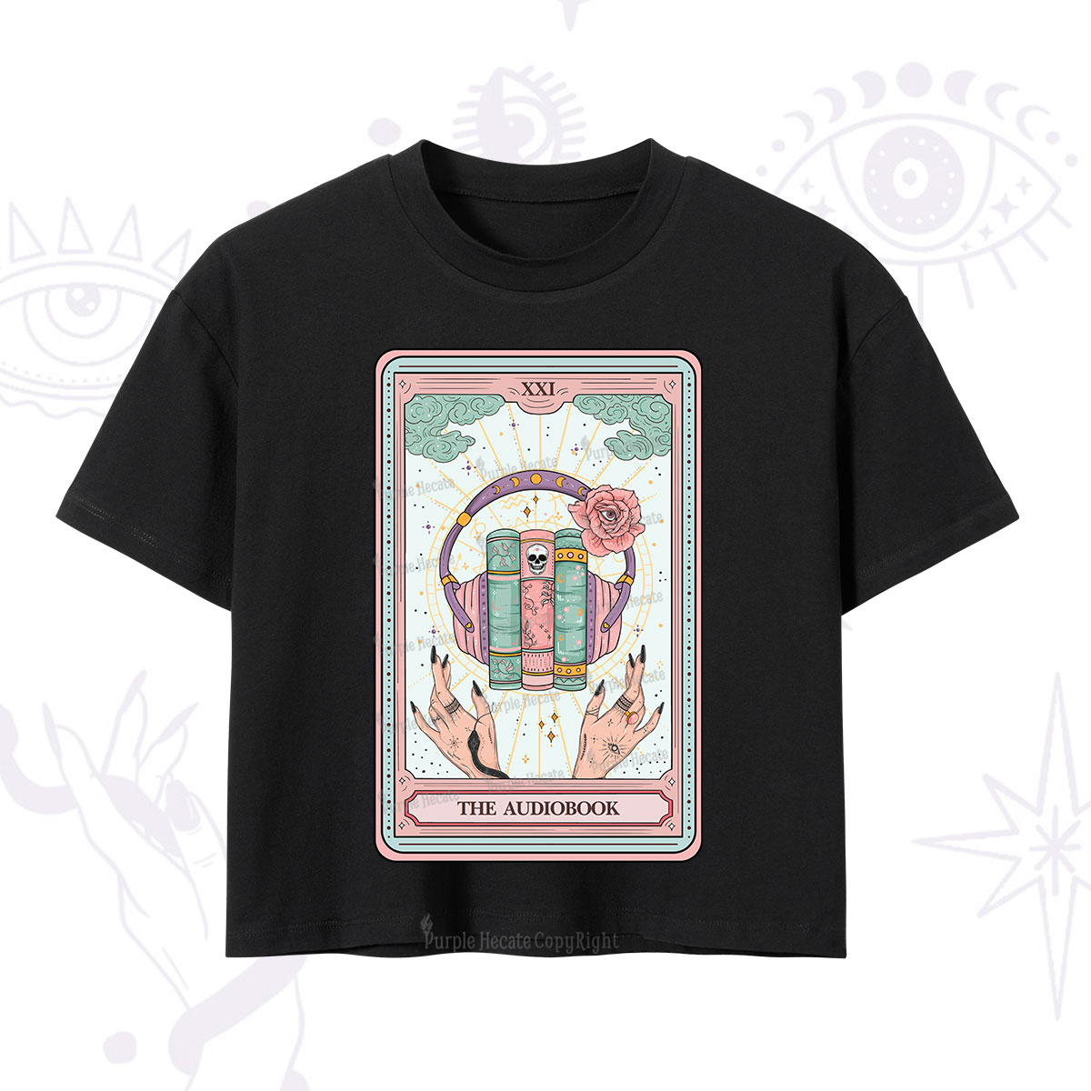 Purplehecate The Audiobook Tarot Crop T-Shirt