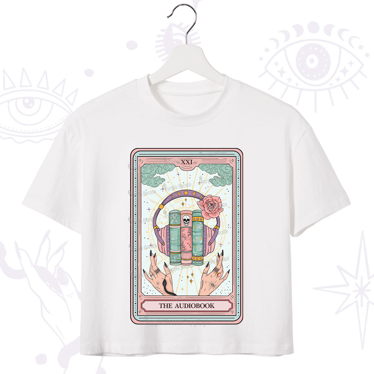 Purplehecate The Audiobook Tarot Crop T-Shirt