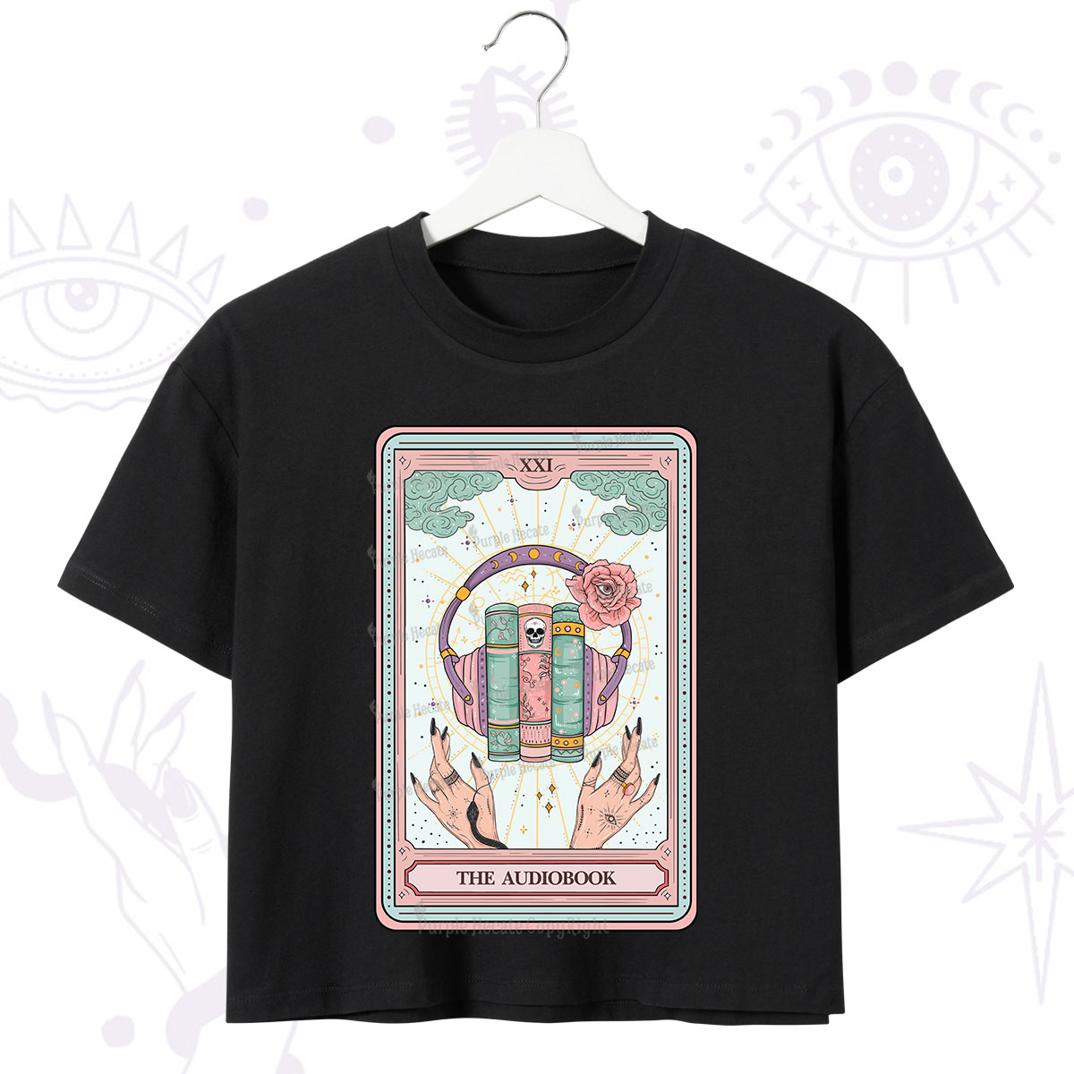 Purplehecate The Audiobook Tarot Crop T-Shirt