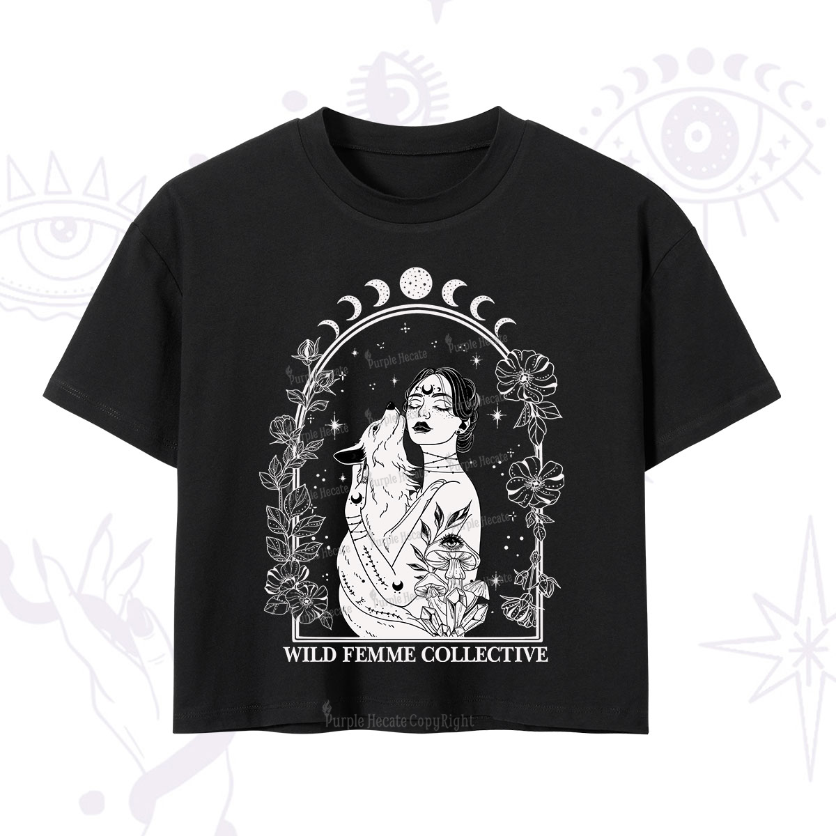 Purplehecate Wild Femme Collective Crop T-Shirt