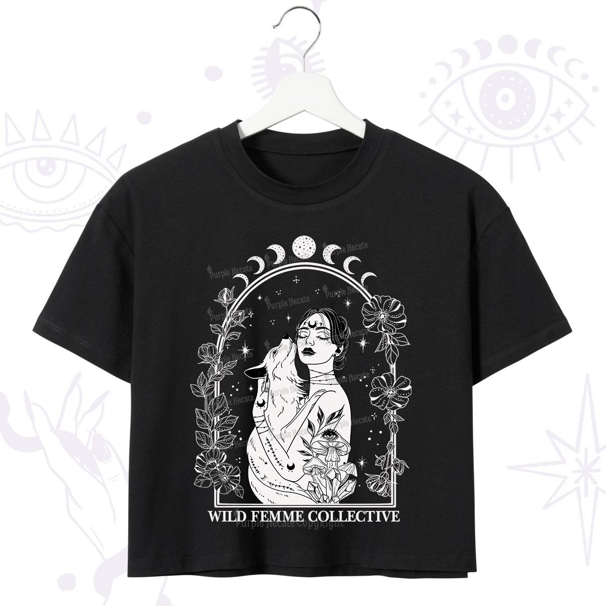 Purplehecate Wild Femme Collective Crop T-Shirt
