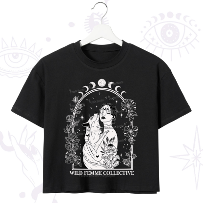 Purplehecate Wild Femme Collective Crop T-Shirt