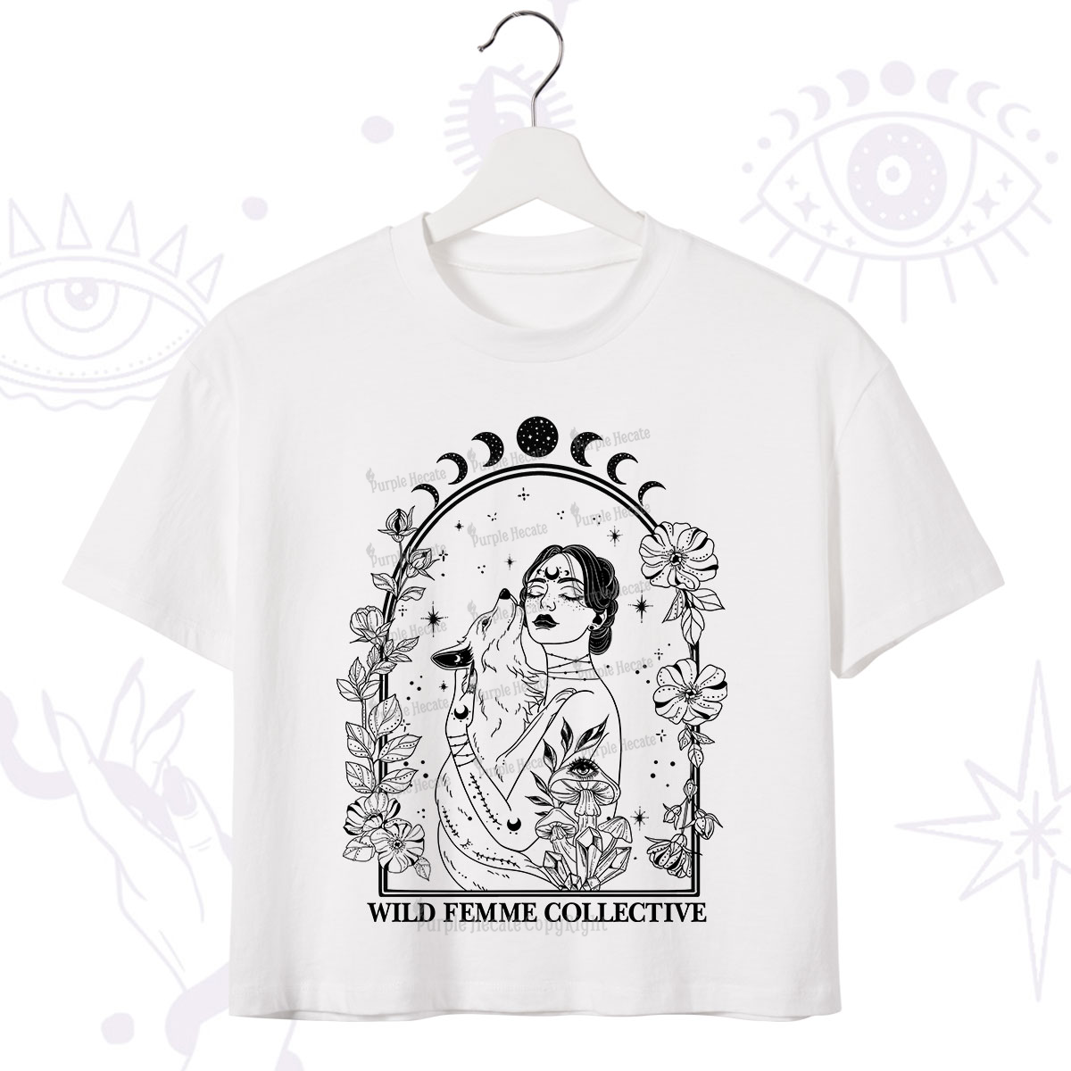 Purplehecate Wild Femme Collective Crop T-Shirt