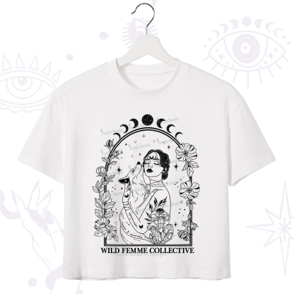 Purplehecate Wild Femme Collective Crop T-Shirt