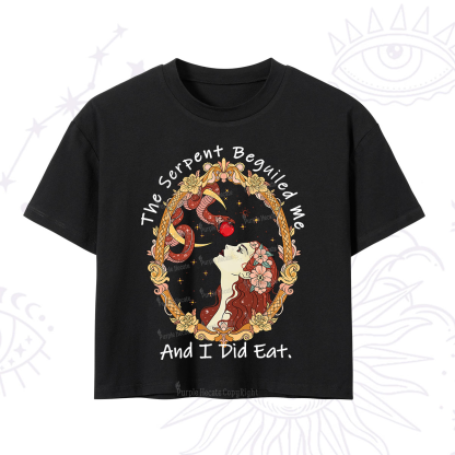 Purplehecate The Serpent Beguiled Me, And I Did Eat Crop T-Shirt