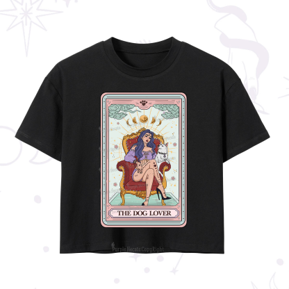 Purplehecate The Dog Lover Tarot Crop T-Shirt