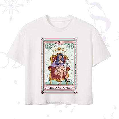 Purplehecate The Dog Lover Tarot Crop T-Shirt