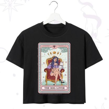 Purplehecate The Dog Lover Tarot Crop T-Shirt