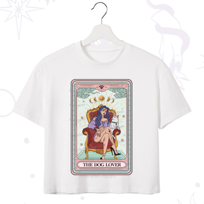 Purplehecate The Dog Lover Tarot Crop T-Shirt
