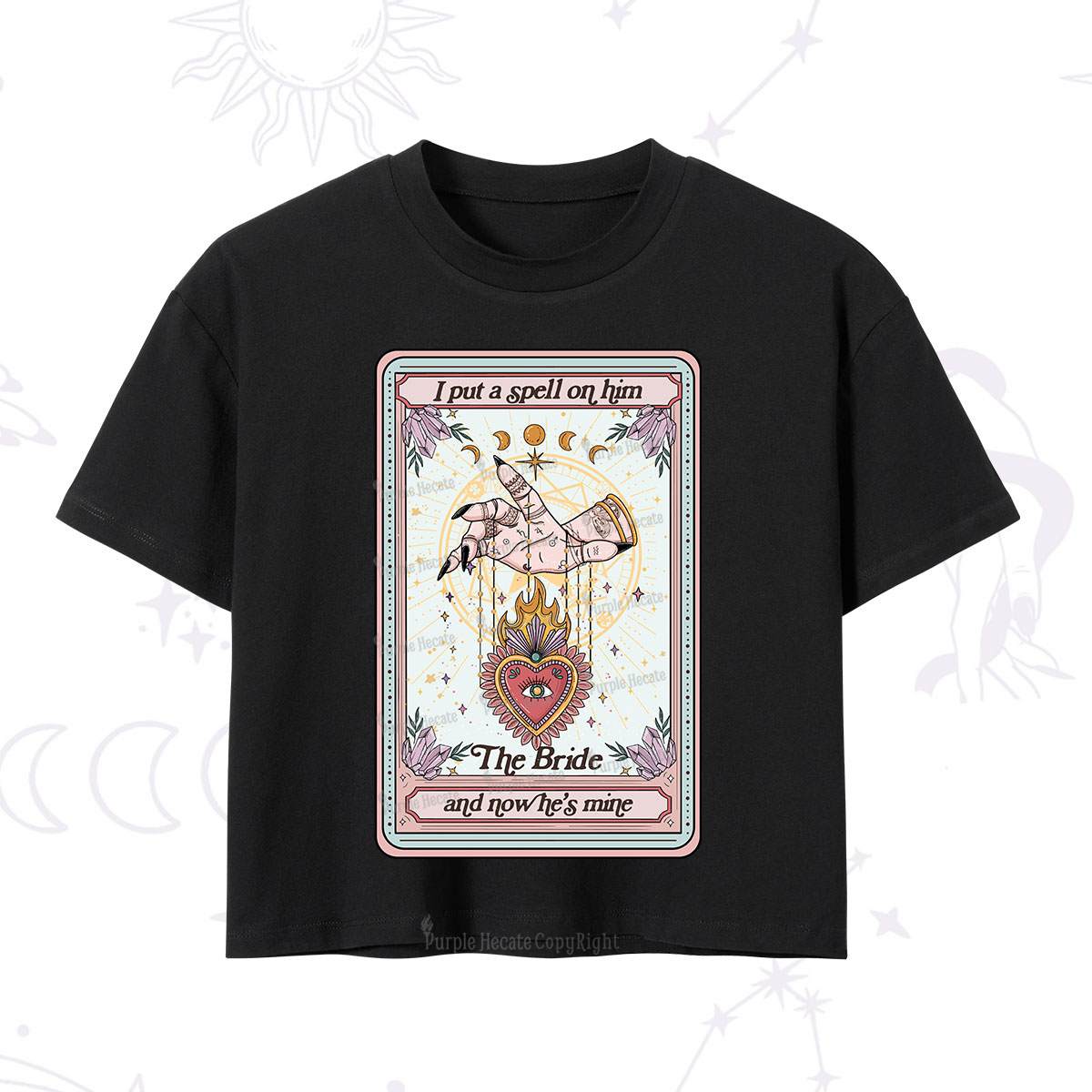 Purplehecate I Put A Spell On Him And Now He's Mine Crop T-Shirt