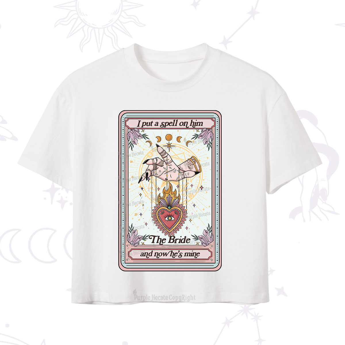 Purplehecate I Put A Spell On Him And Now He's Mine Crop T-Shirt