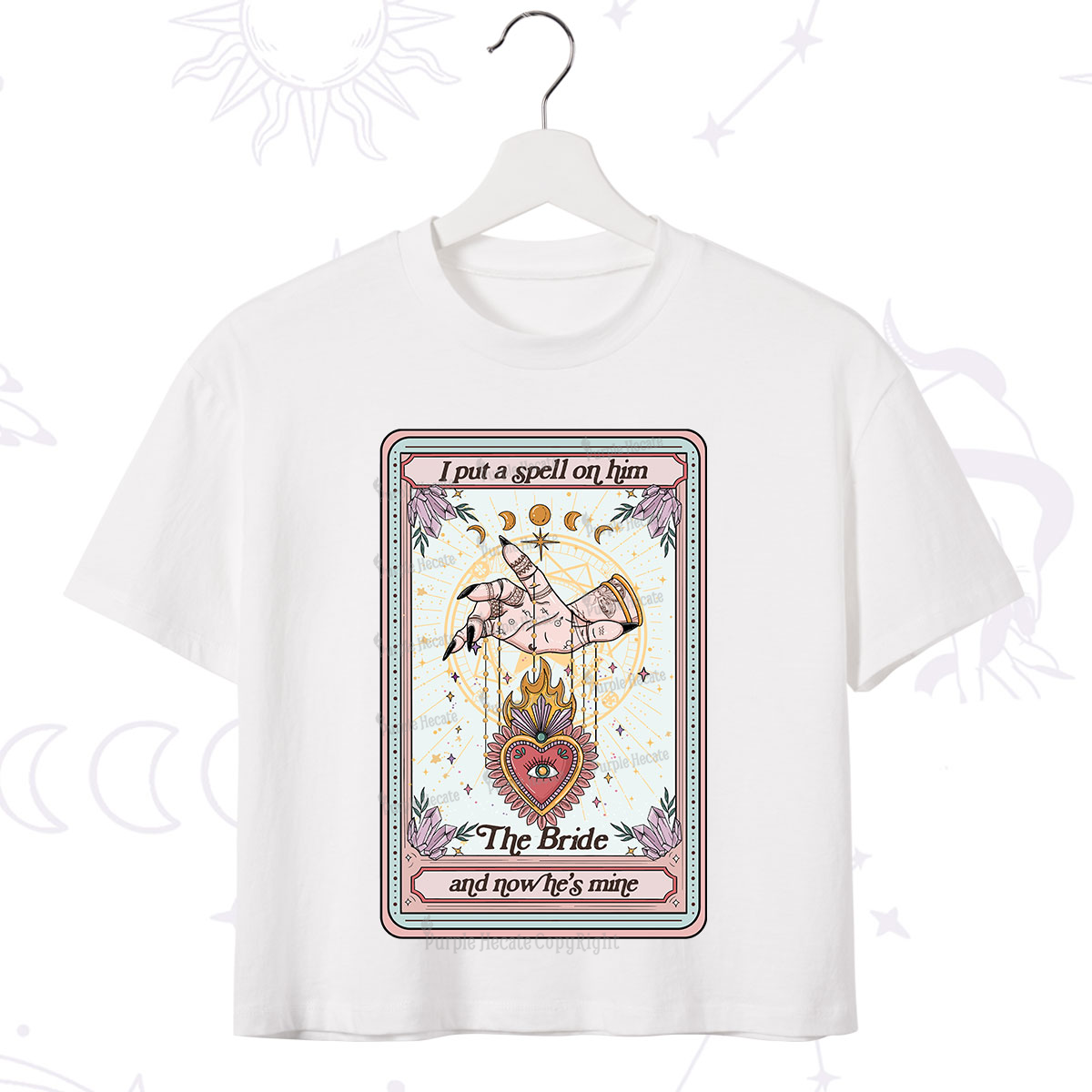Purplehecate I Put A Spell On Him And Now He's Mine Crop T-Shirt