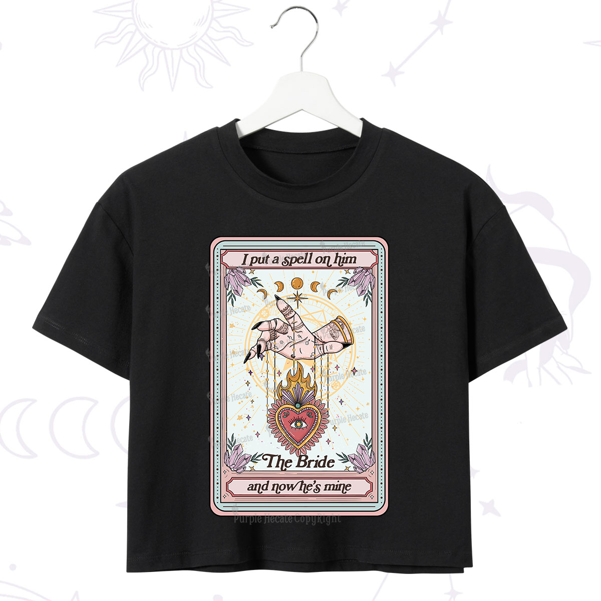 Purplehecate I Put A Spell On Him And Now He's Mine Crop T-Shirt