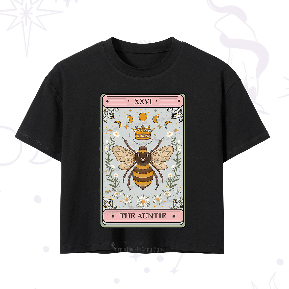 Purplehecate The Auntie Tarot Crop T-Shirt