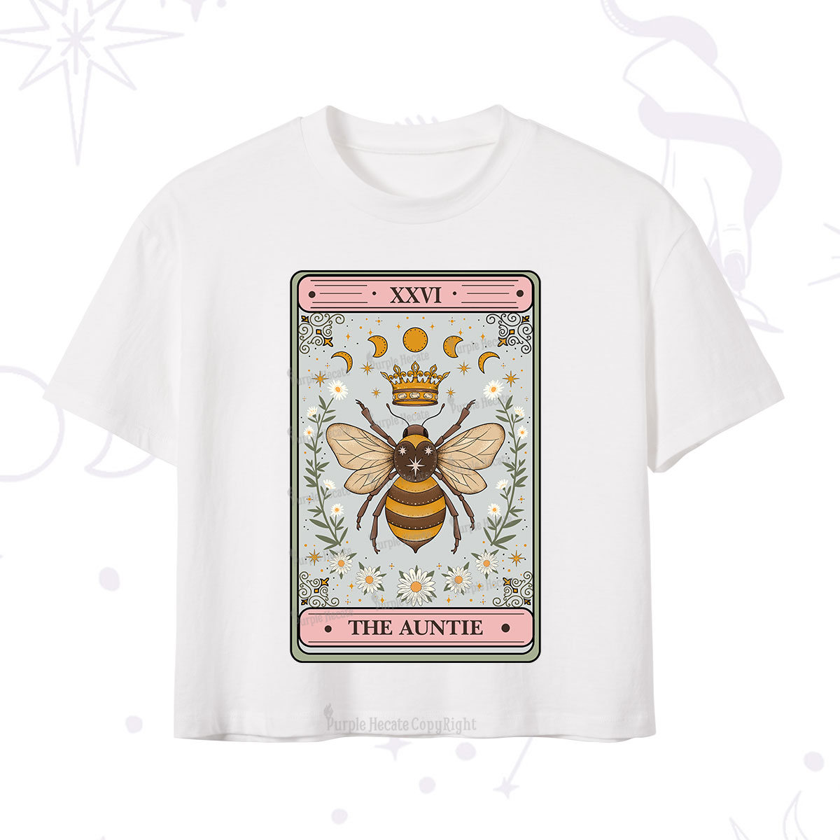 Purplehecate The Auntie Tarot Crop T-Shirt