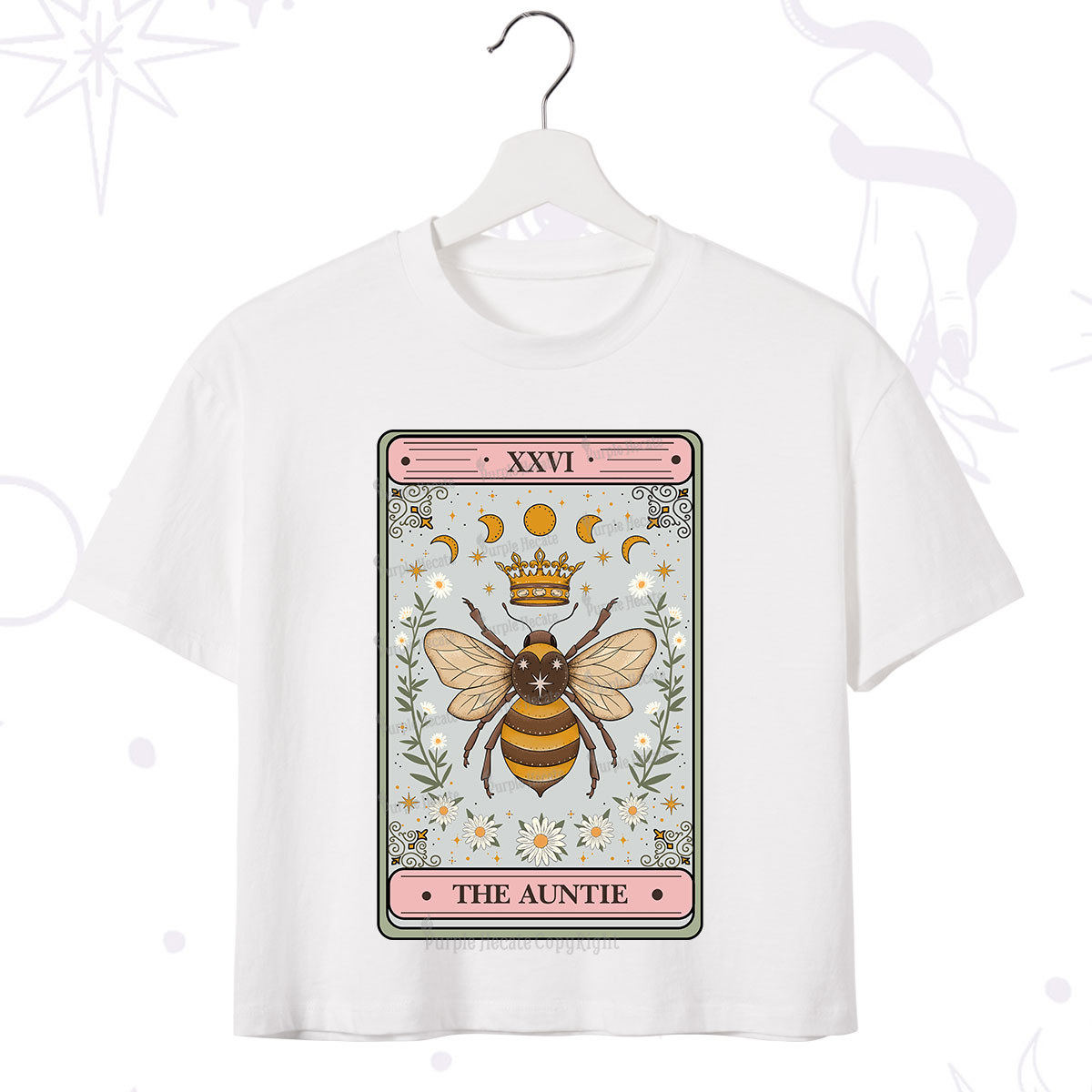 Purplehecate The Auntie Tarot Crop T-Shirt