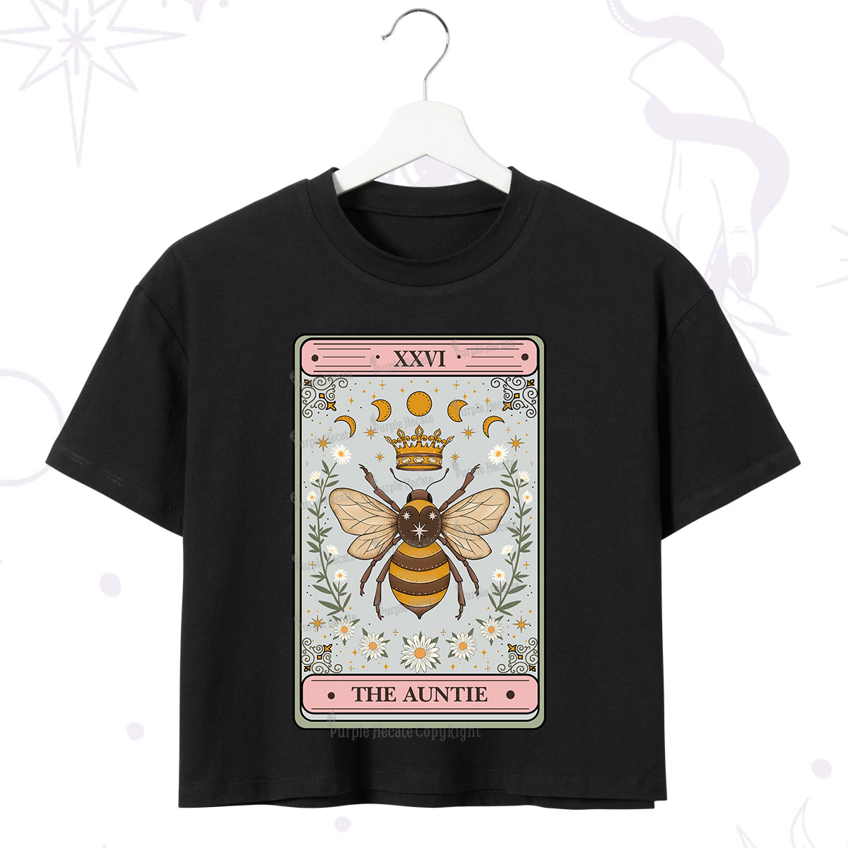 Purplehecate The Auntie Tarot Crop T-Shirt