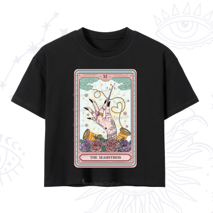 Purplehecate The Seamstress Tarot Crop T-Shirt