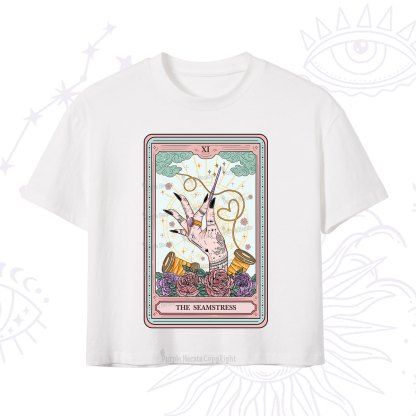 Purplehecate The Seamstress Tarot Crop T-Shirt