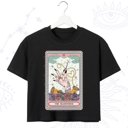 Purplehecate The Seamstress Tarot Crop T-Shirt