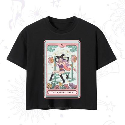 Purplehecate The Mystic Lifter Tarot Crop T-Shirt