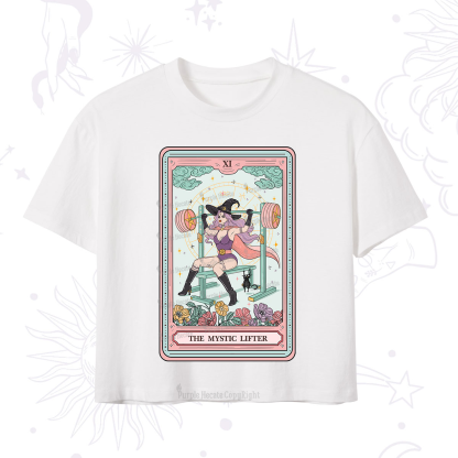 Purplehecate The Mystic Lifter Tarot Crop T-Shirt