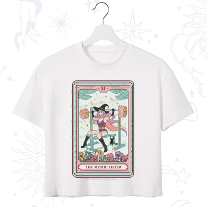 Purplehecate The Mystic Lifter Tarot Crop T-Shirt