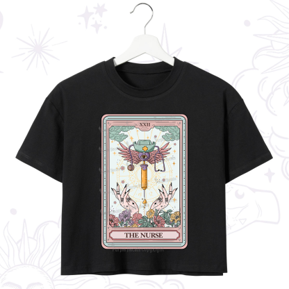Purplehecate The ER Nurse Tarot Crop T-Shirt