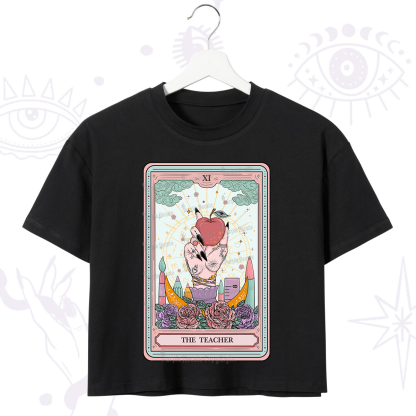 Purplehecate The Teacher Tarot Crop T-Shirt