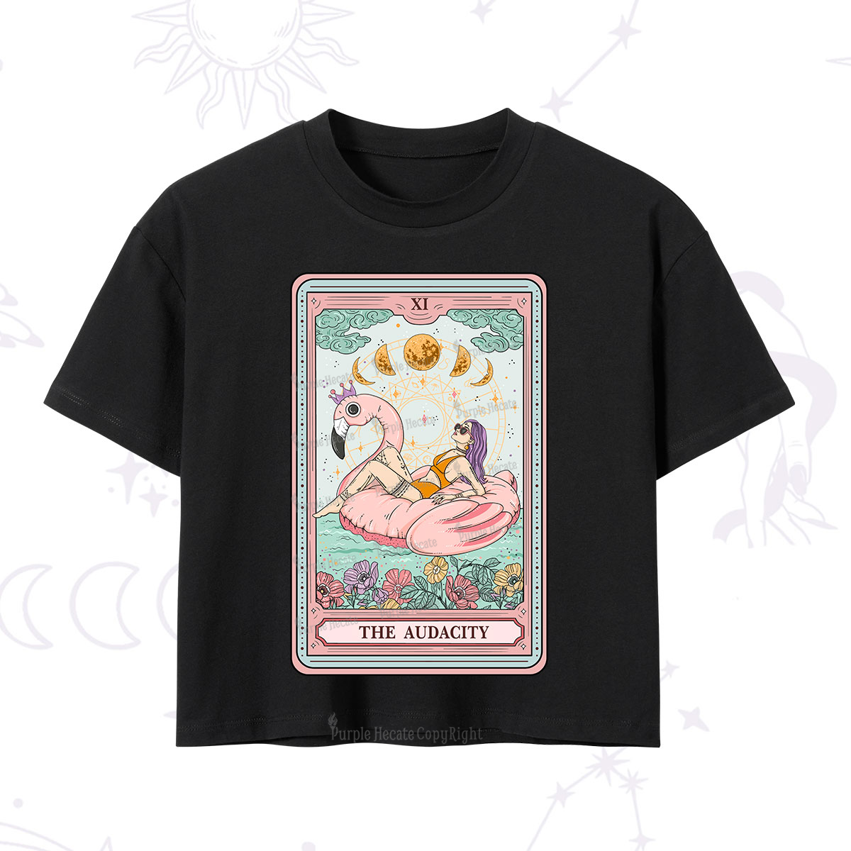 Purplehecate The Vacation Audacity Tarot Crop T-Shirt