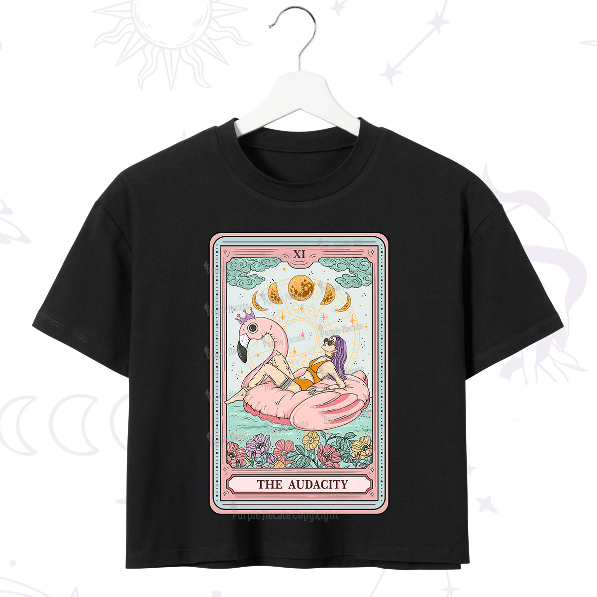 Purplehecate The Vacation Audacity Tarot Crop T-Shirt