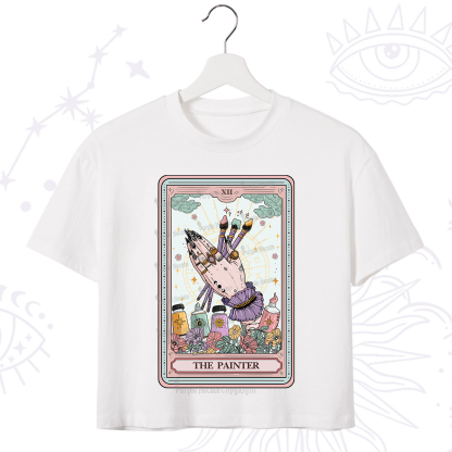 Purplehecate The Occult Painter Tarot Crop T-Shirt