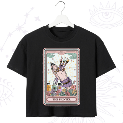 Purplehecate The Occult Painter Tarot Crop T-Shirt