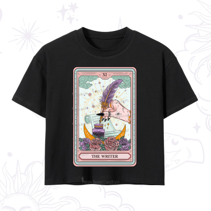 Purplehecate The Writer Tarot Crop T-Shirt