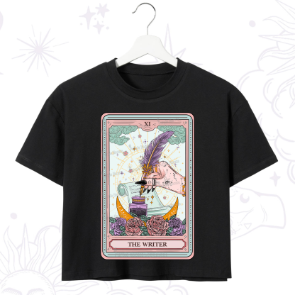 Purplehecate The Writer Tarot Crop T-Shirt