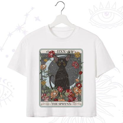 Purplehecate The Sphx Tarot Crop T-Shirt