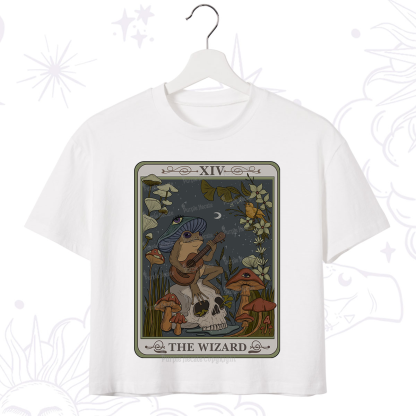 Purplehecate The Wizard Tarot Crop T-Shirt