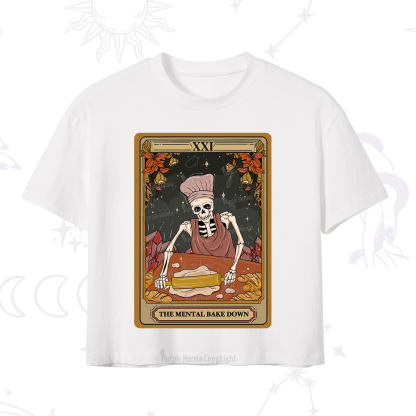 Purplehecate The Mental Bake Down Tarot Crop T-Shirt