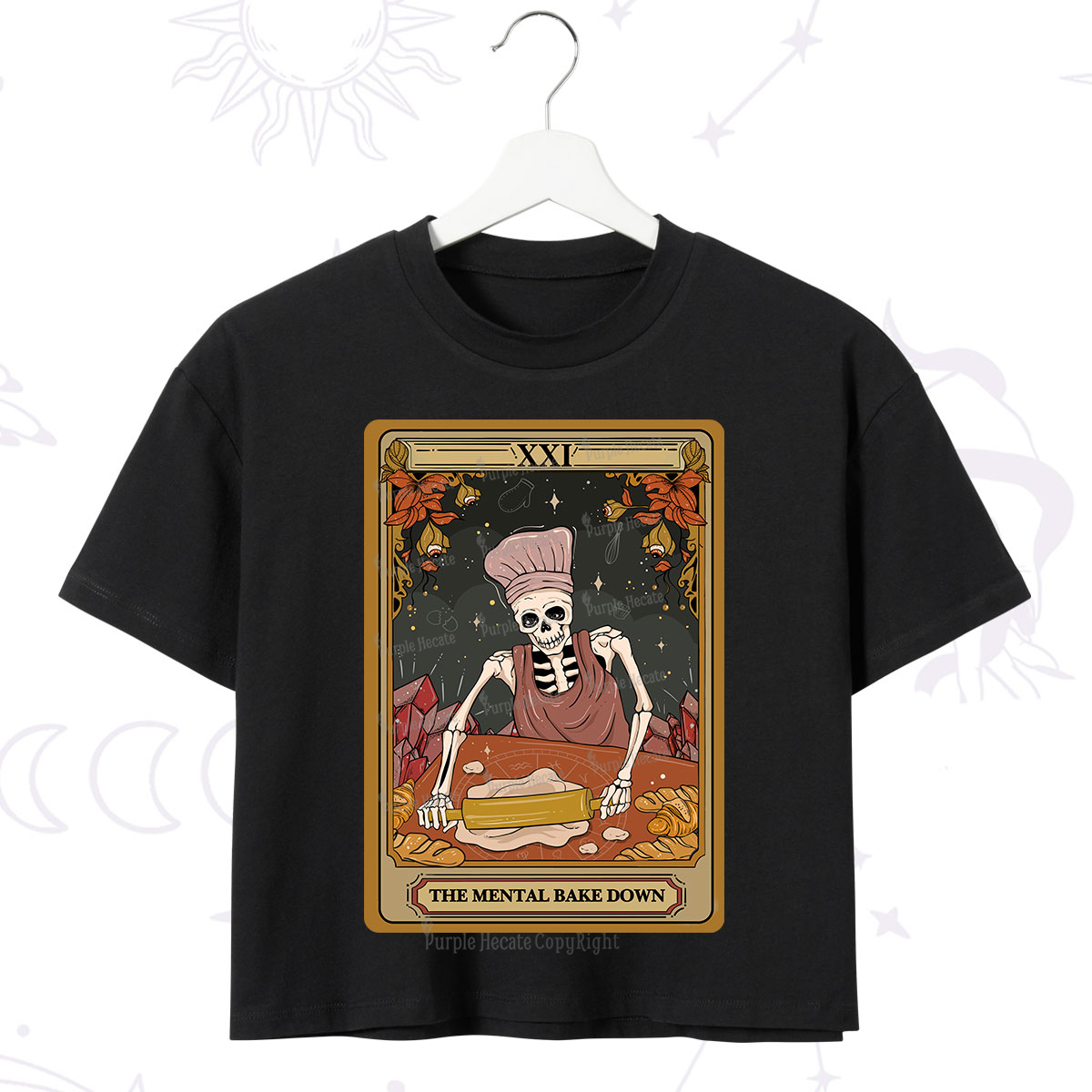 Purplehecate The Mental Bake Down Tarot Crop T-Shirt