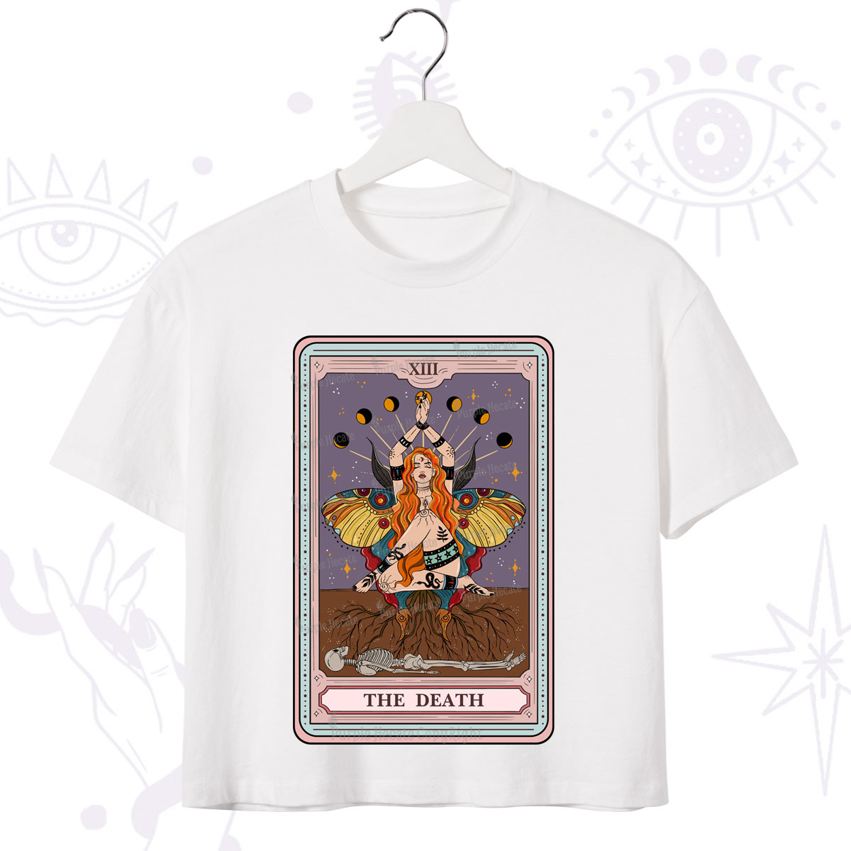 Purplehecate The Mothwomen Tarot Crop T-Shirt
