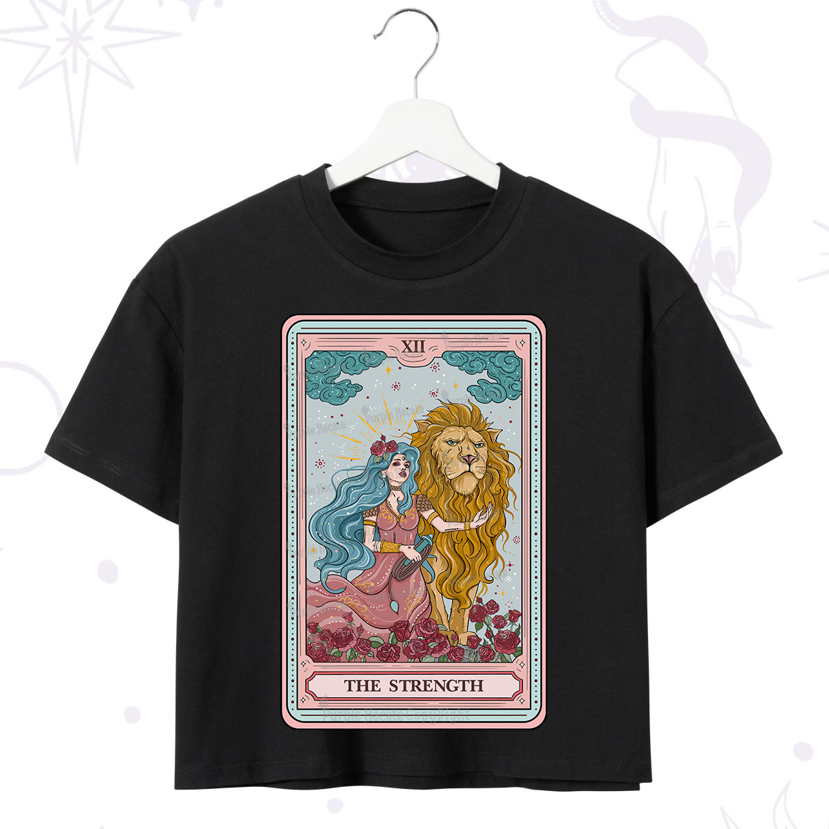 Purplehecate The Strength Tarot Crop T-Shirt