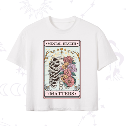 Purplehecate Mental Health Matters Crop T-Shirt