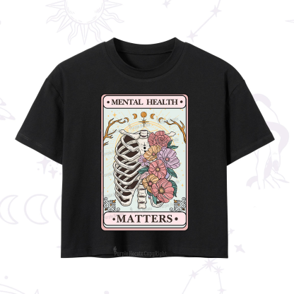 Purplehecate Mental Health Matters Crop T-Shirt