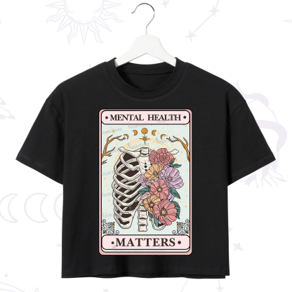 Purplehecate Mental Health Matters Crop T-Shirt