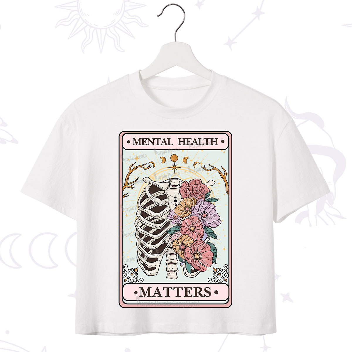 Purplehecate Mental Health Matters Crop T-Shirt