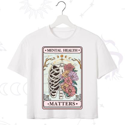 Purplehecate Mental Health Matters Crop T-Shirt