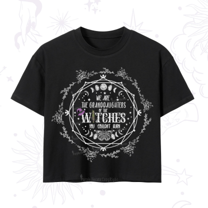 Purplehecate We Are the Granddaughters of the Witches You Could Not Burn Crop T-Shirt