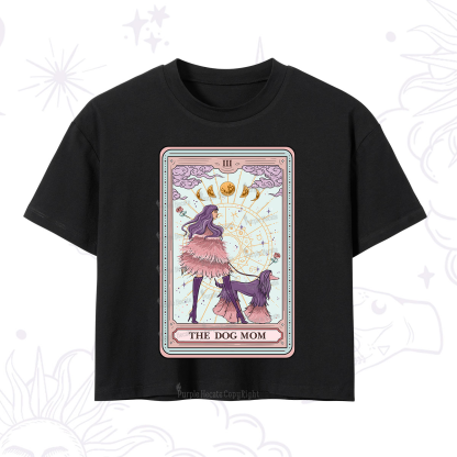 Purplehecate The Fashionable Dog Mom Tarot Crop T-Shirt