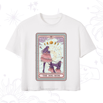 Purplehecate The Fashionable Dog Mom Tarot Crop T-Shirt