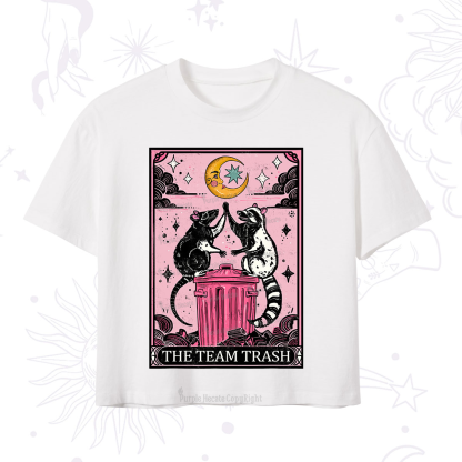 Purplehecate The Team Trash Opossum Tarot Crop T-Shirt